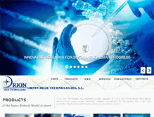 Tablet Screenshot of orion-hitech.com